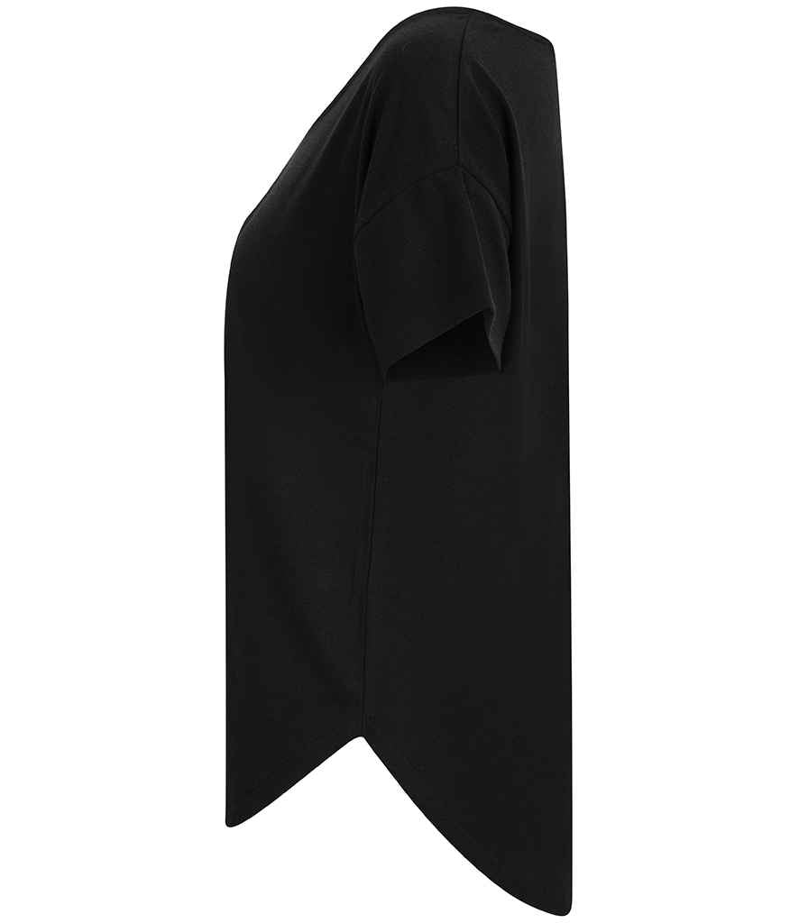 Tombo Scoop Neck T-Shirt - Black