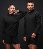 Tombo Technical 1/4 Zip Top - Black