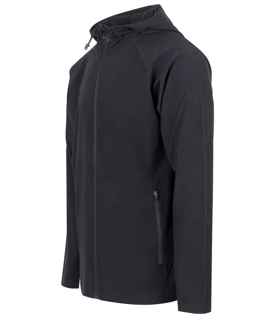 Tombo Unisex Technical Zip Through Hoodie - Black