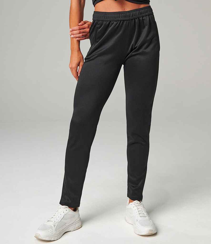 Tombo Ladies Slim Leg Training Pants - Black