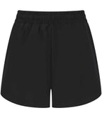 Tombo Ladies Double Layer Sports Shorts - Black/Black