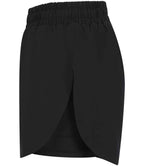 Tombo Ladies Double Layer Sports Shorts - Black/Black