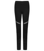 Tombo Ladies Panelled Leggings - Black