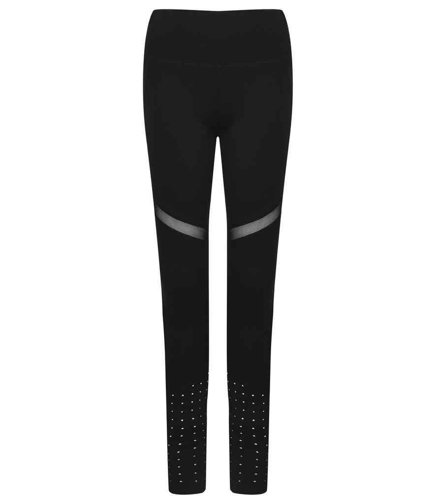 Tombo Ladies Panelled Leggings - Black