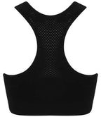 Tombo Ladies Seamless Crop Top - Black