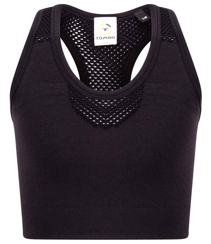 Tombo Kids Seamless Crop Top - Black