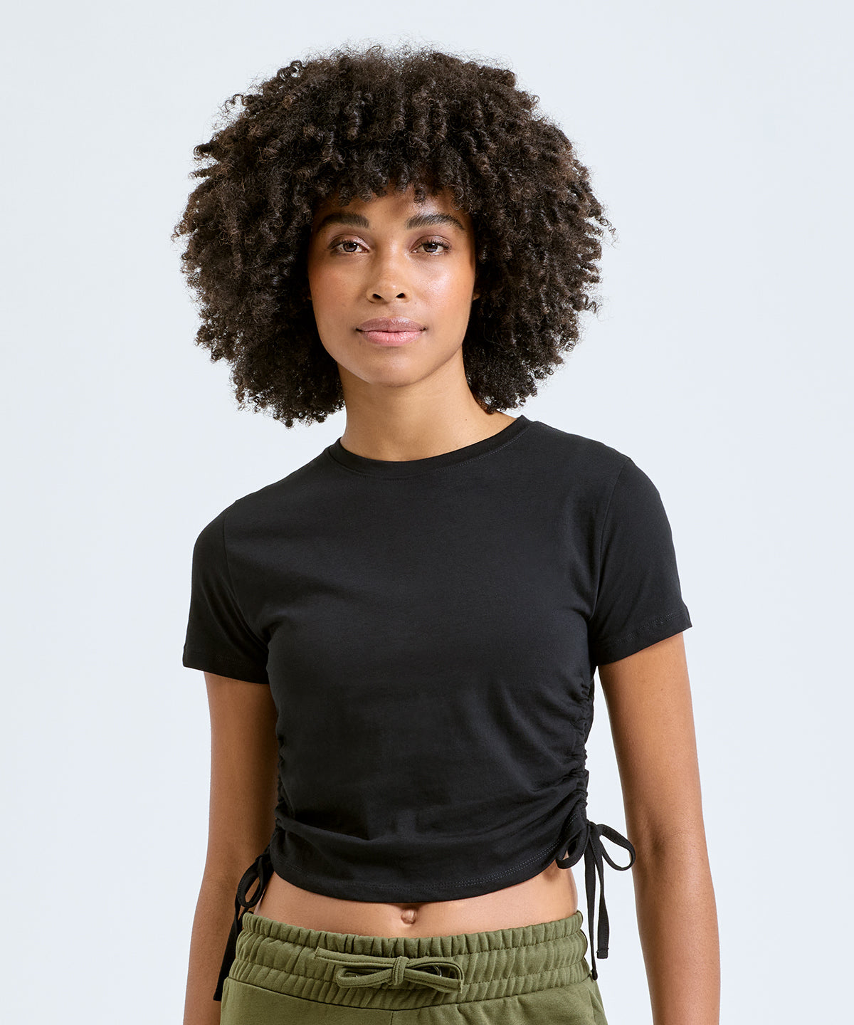 Women's TriDri® ruched crop top