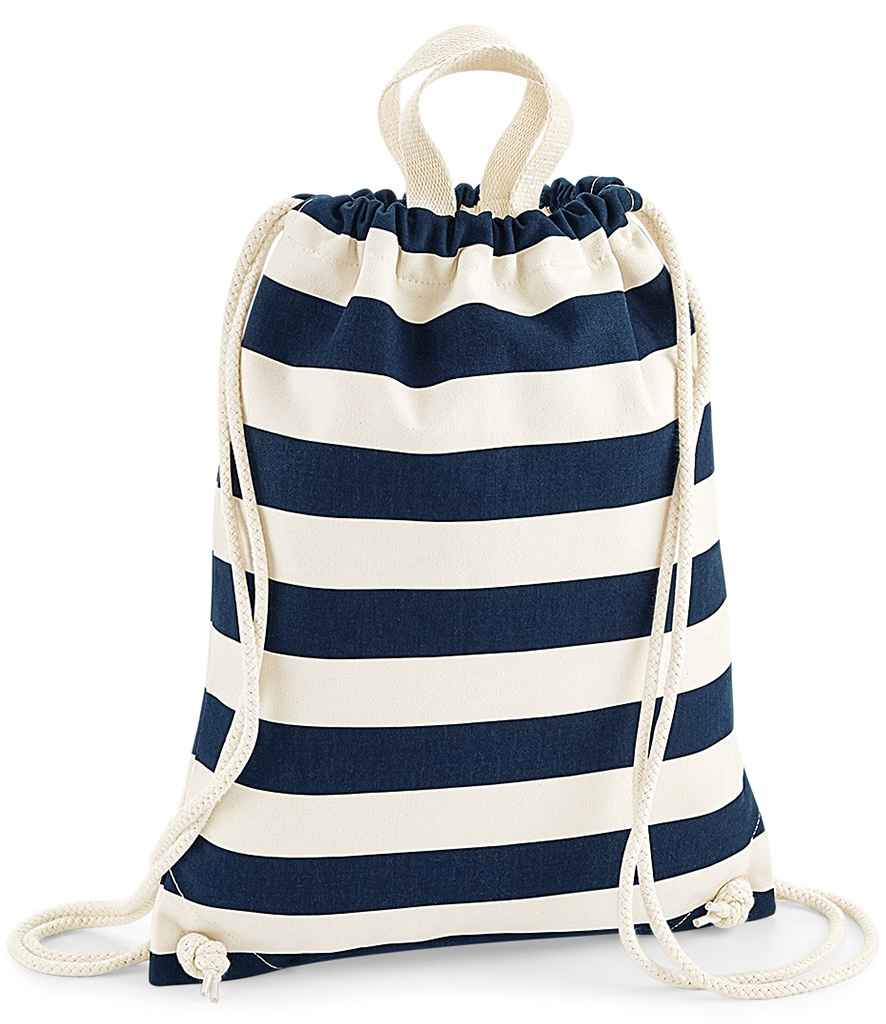 Westford Mill Nautical Gymsac - Natural/Navy