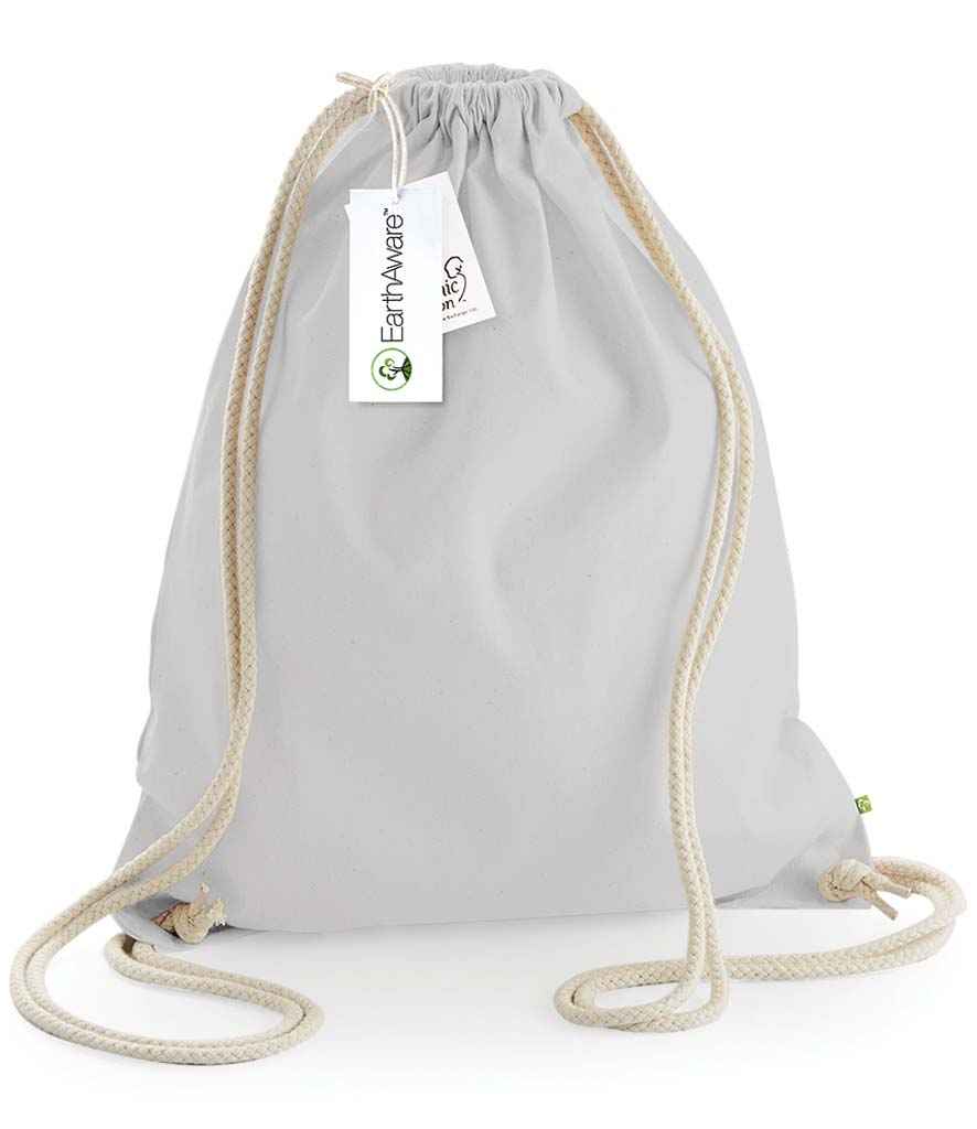 Westford Mill EarthAware® Organic Gymsac - Light Grey