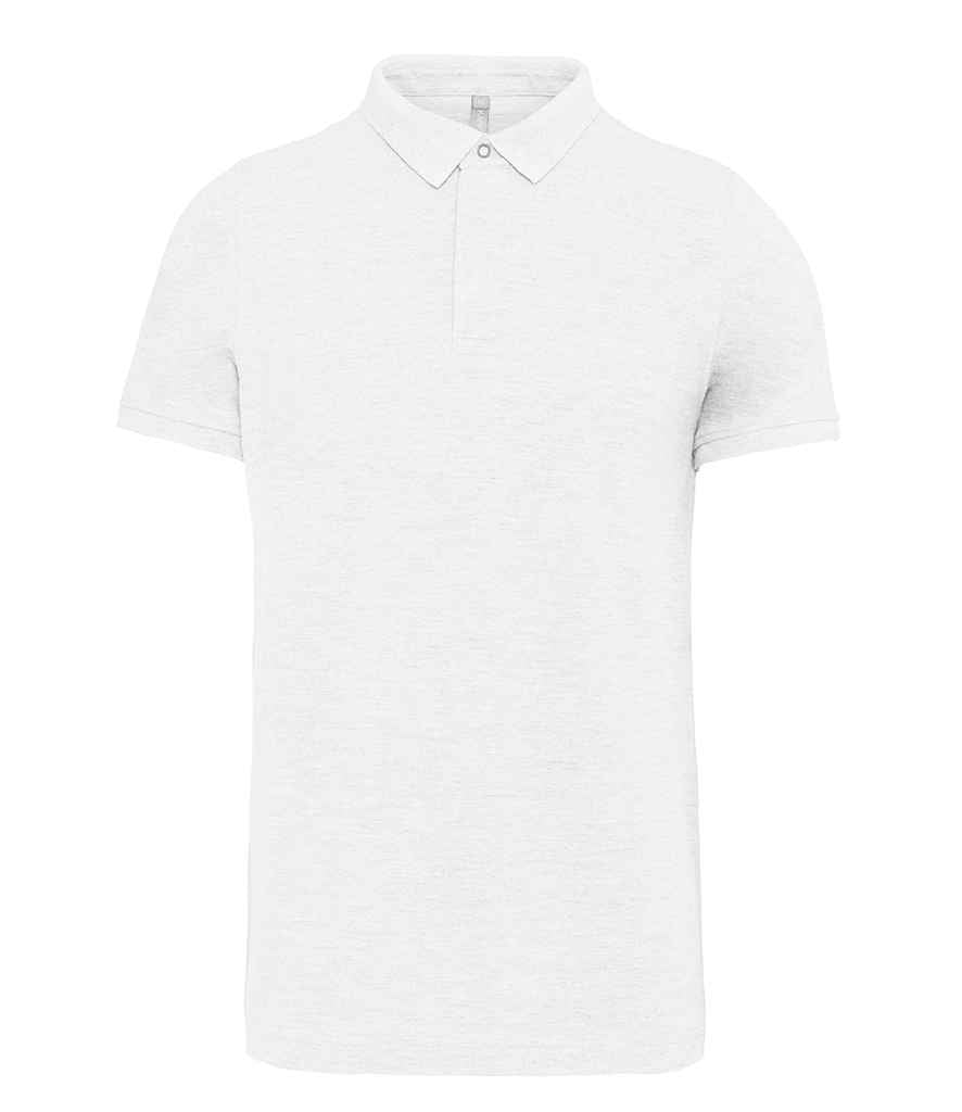 WK Designed to Work Stud Piqué Polo Shirt - White