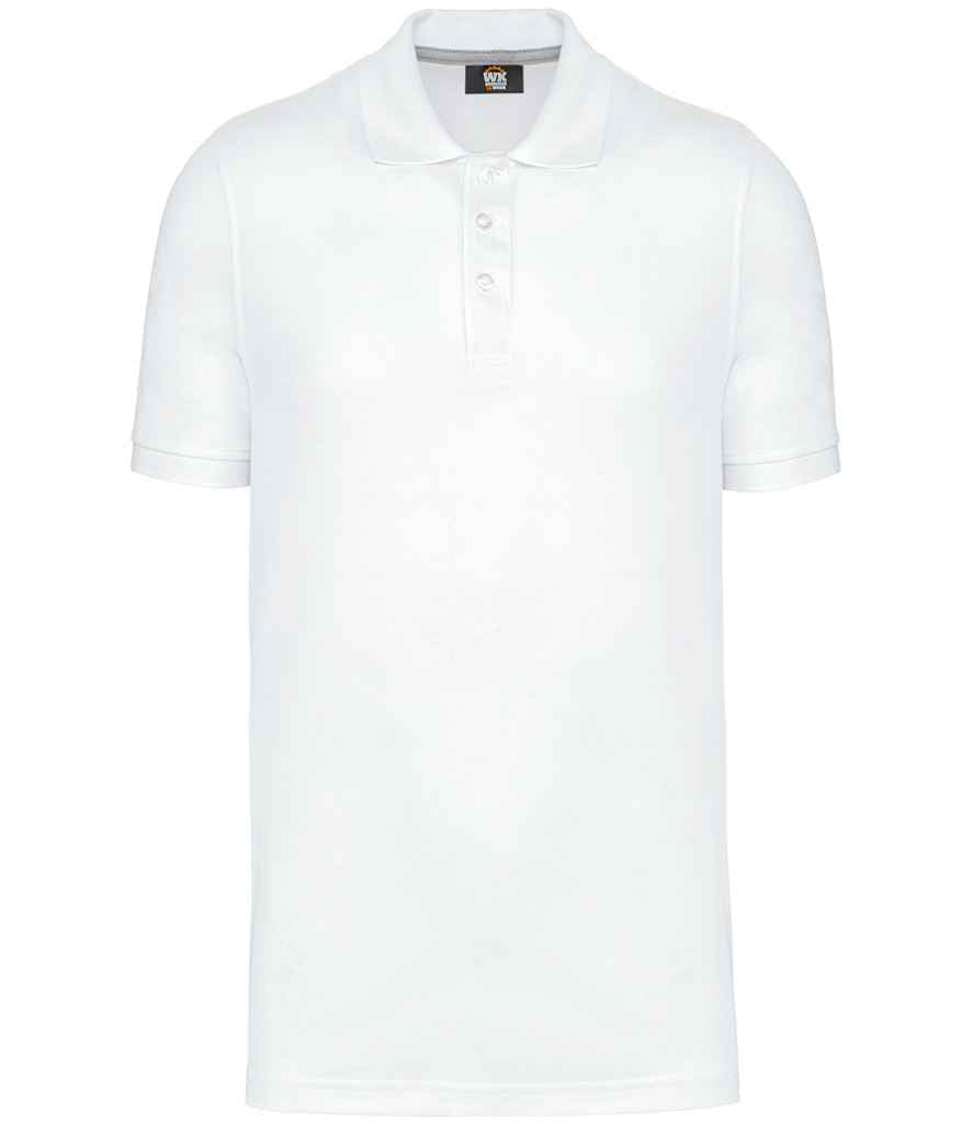 WK Designed to Work Anti-Bacterial Piqué Polo Shirt - White