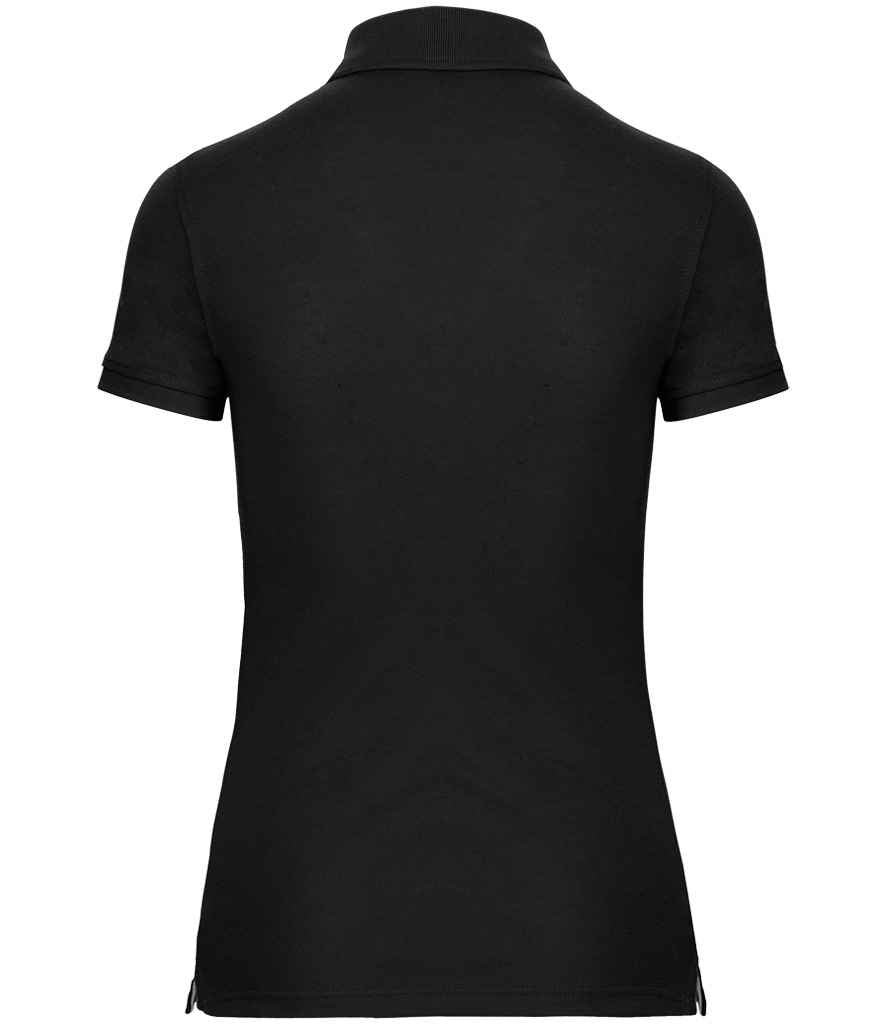 WK Designed to Work Ladies Anti-Bacterial Piqué Polo Shirt - Black