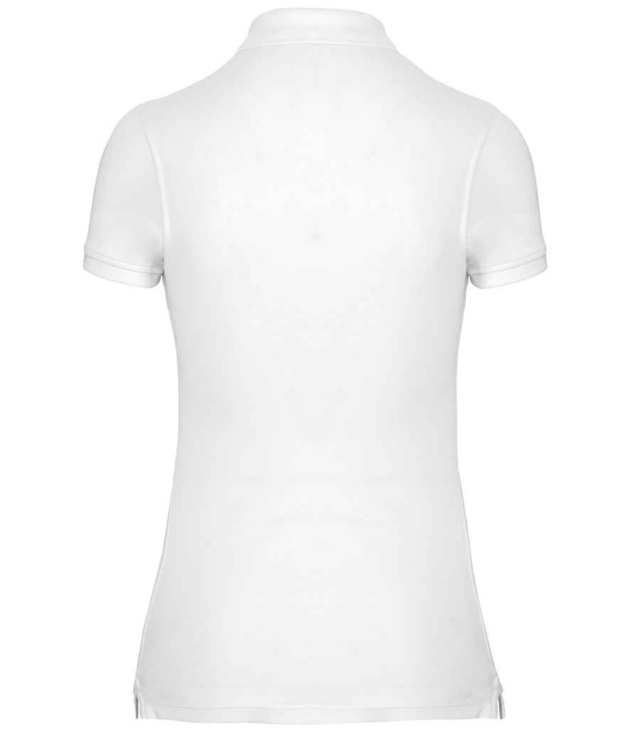 WK Designed to Work Ladies Anti-Bacterial Piqué Polo Shirt - White