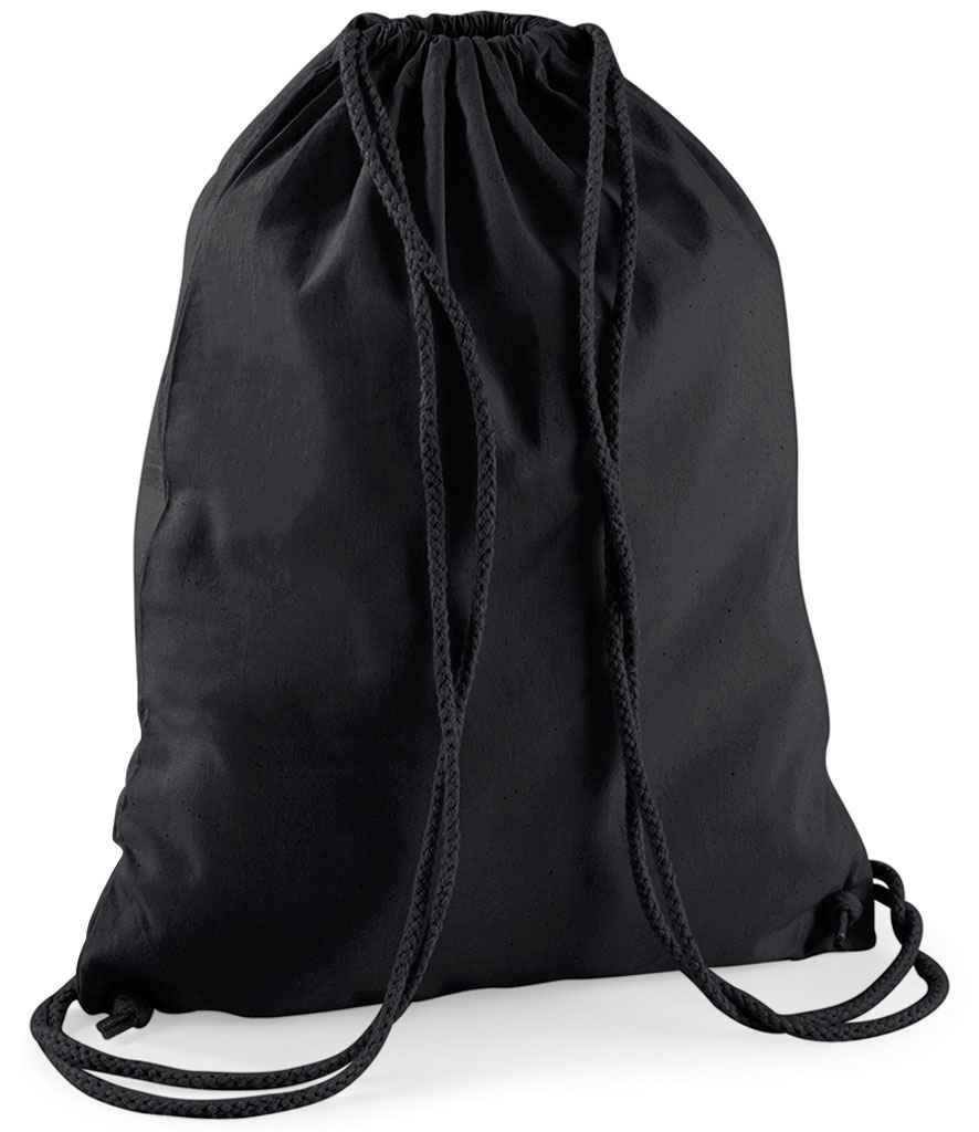 Westford Mill Cotton Gymsac - Black/Black