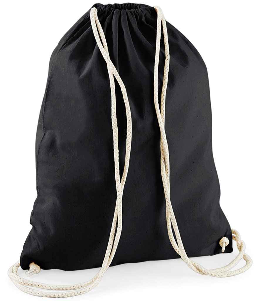 Westford Mill Cotton Gymsac - Black/Natural