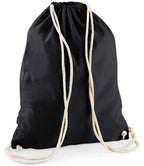 Westford Mill Cotton Gymsac - Black/Natural