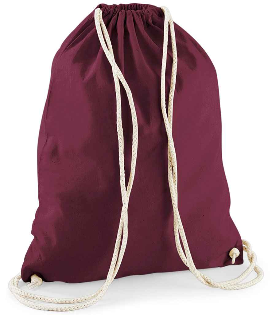 Westford Mill Cotton Gymsac - Burgundy