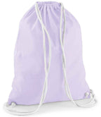 Westford Mill Cotton Gymsac - Lavender/White