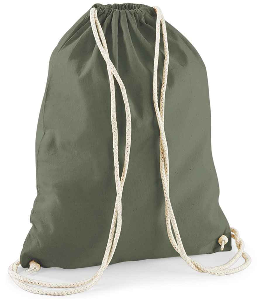 Westford Mill Cotton Gymsac - Olive Green