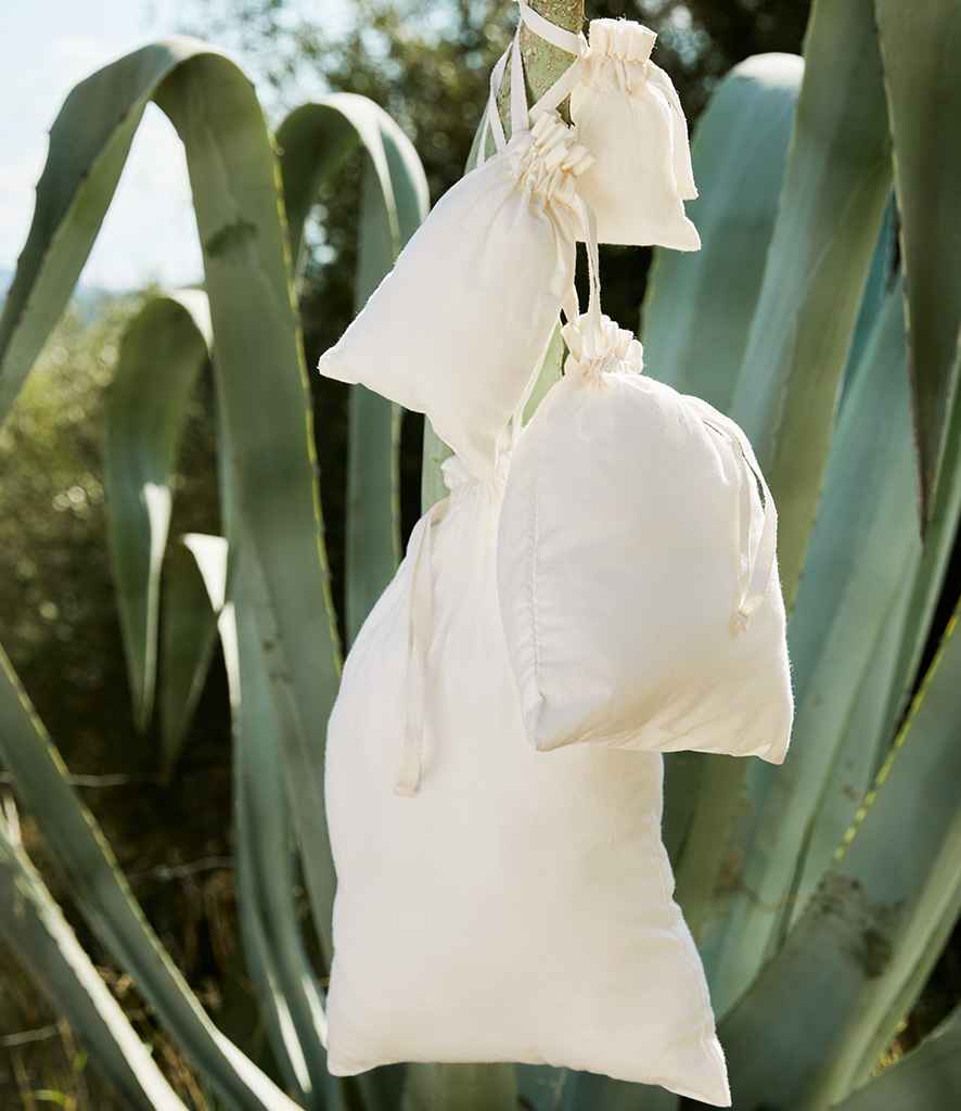 Westford Mill Organic Cotton Drawcord Bag - Natural