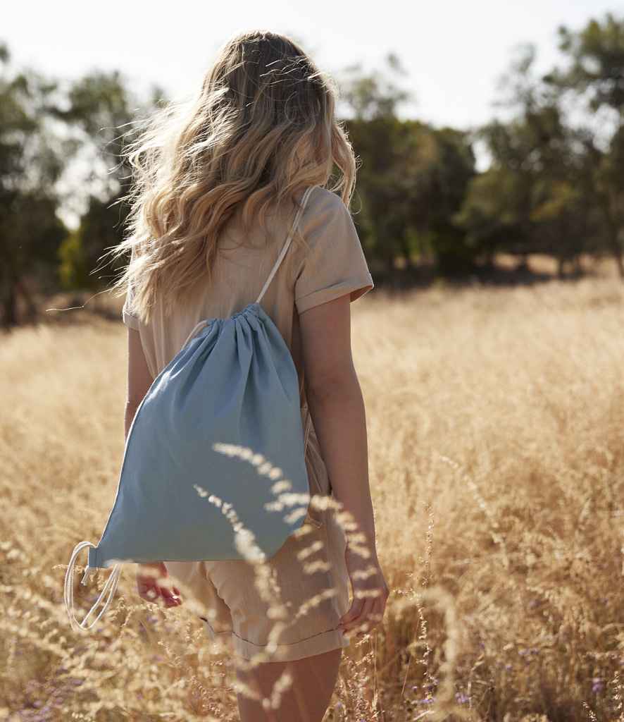 Westford Mill Organic Cotton In Conversion Gymsac - Dusty Blue