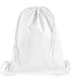 Westford Mill Premium Cotton Gymsac - White