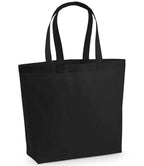 Westford Mill Premium Cotton Maxi Tote Bag - Black