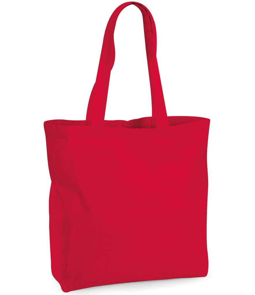 Westford Mill Organic Premium Cotton Maxi Tote Bag - Classic Red
