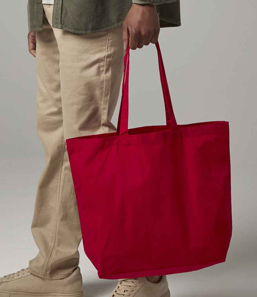Westford Mill Organic Premium Cotton Maxi Tote Bag - Classic Red