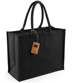 Westford Mill Jute Classic Shopper - Black/Black