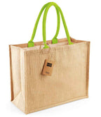 Westford Mill Jute Classic Shopper - Natural/lime