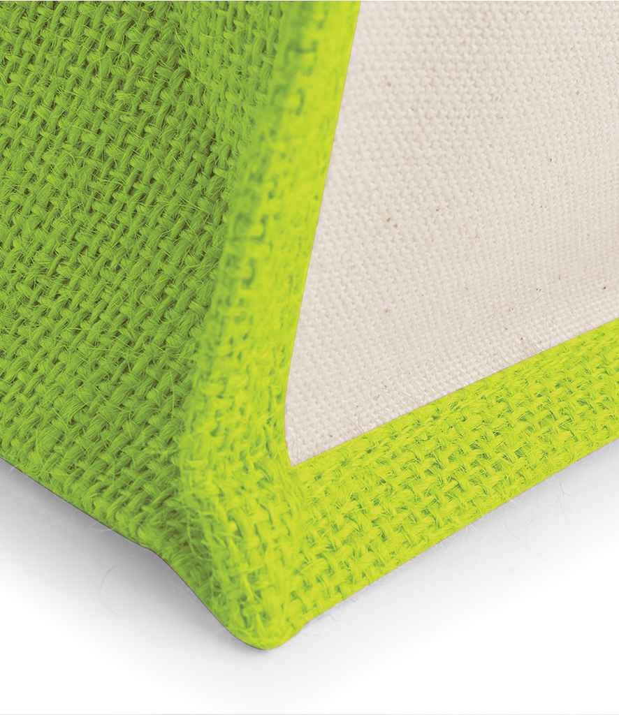 Westford Mill Printers Midi Jute Tote Bag - Apple Green