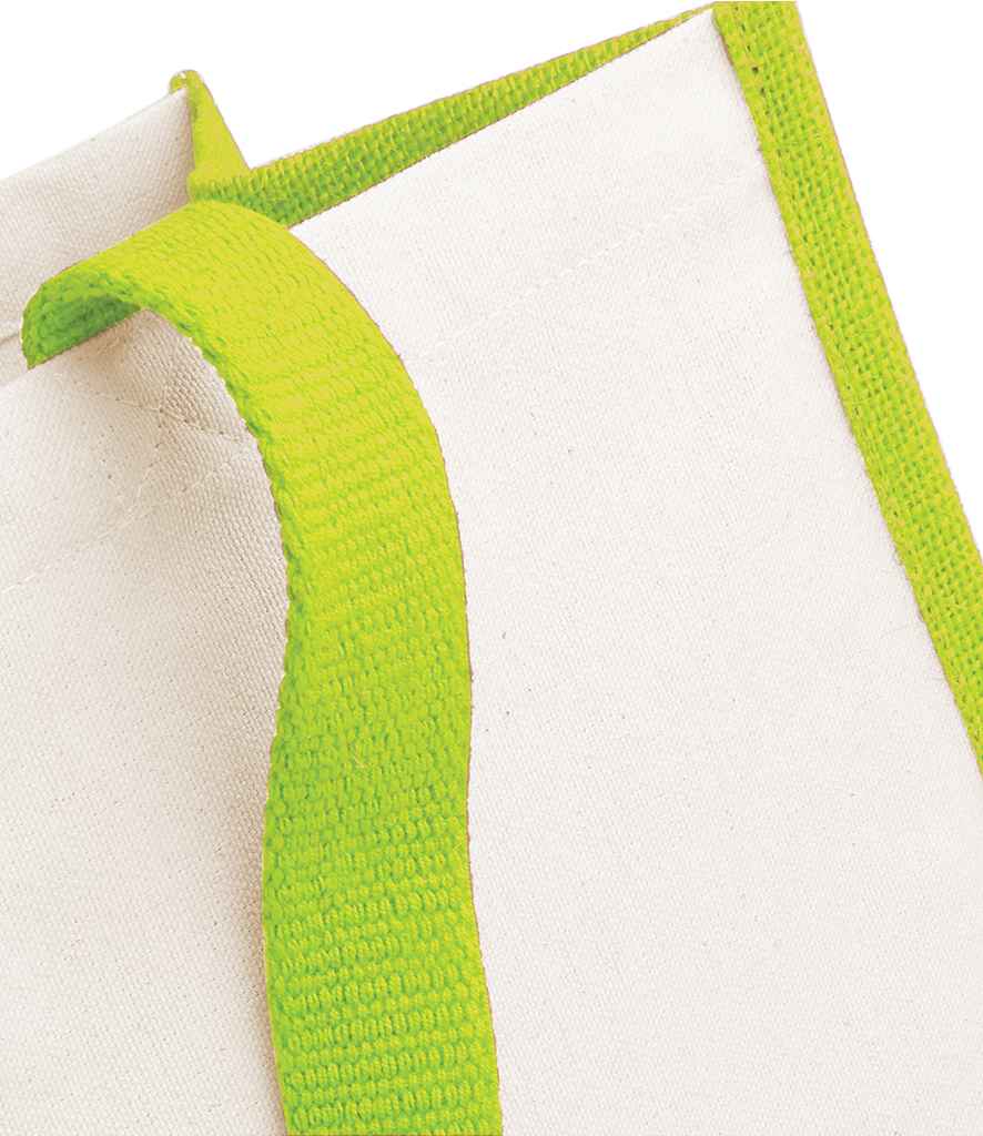 Westford Mill Printers Jute Classic Shopper - Apple Green
