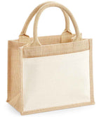 Westford Mill Pocket Jute Gift Bag - Natural