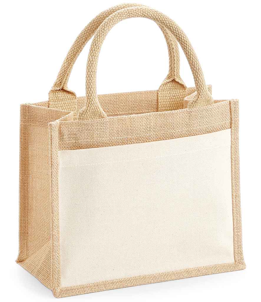 Westford Mill Pocket Jute Gift Bag - Natural