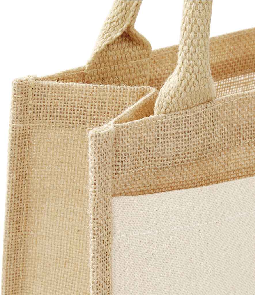 Westford Mill Pocket Jute Midi Tote Bag - Natural