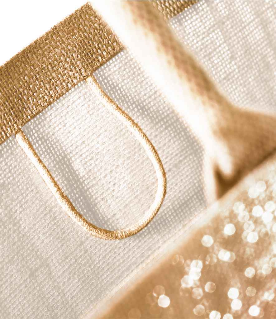 Westford Mill Shimmer Jute Shopper - Natural Gold