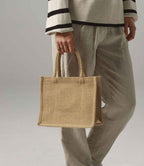 Westford Mill Natural Starched Jute Mini Gift Bag - Natural