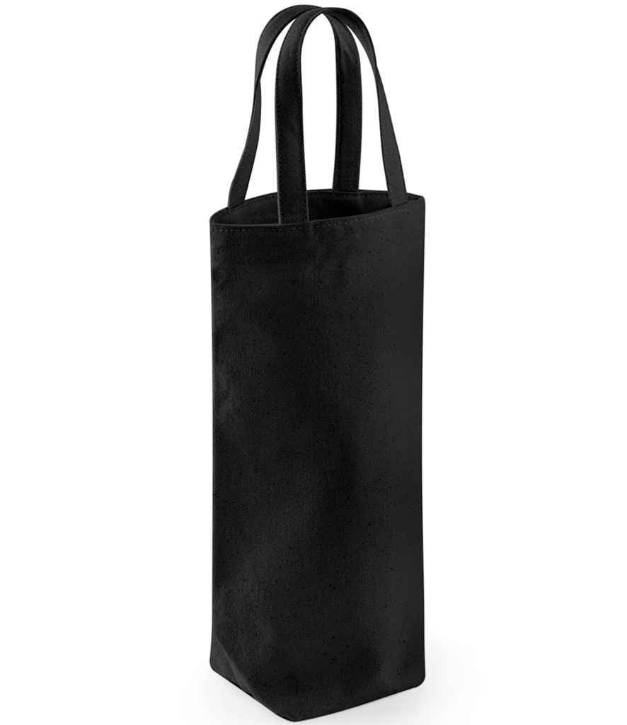 Westford Mill Fairtrade Cotton Bottle Bag - Black