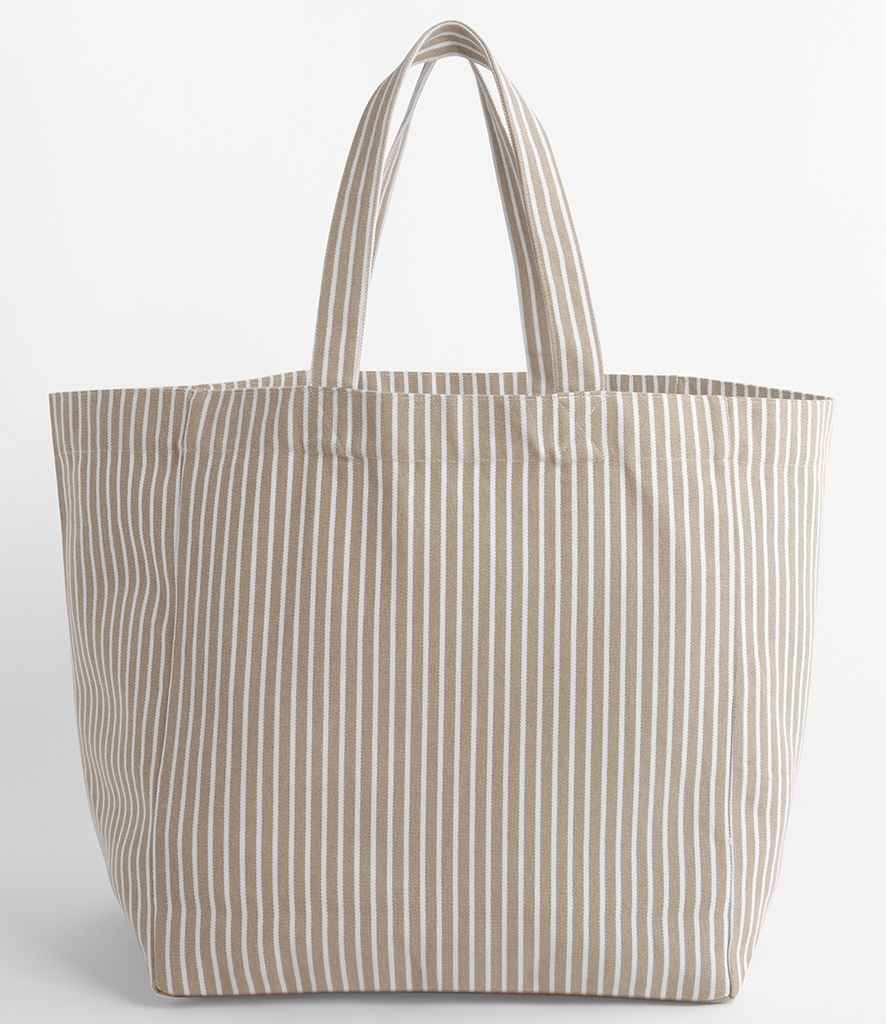 Westford Mill Oversized Beach Bag - Biscuit Stripe