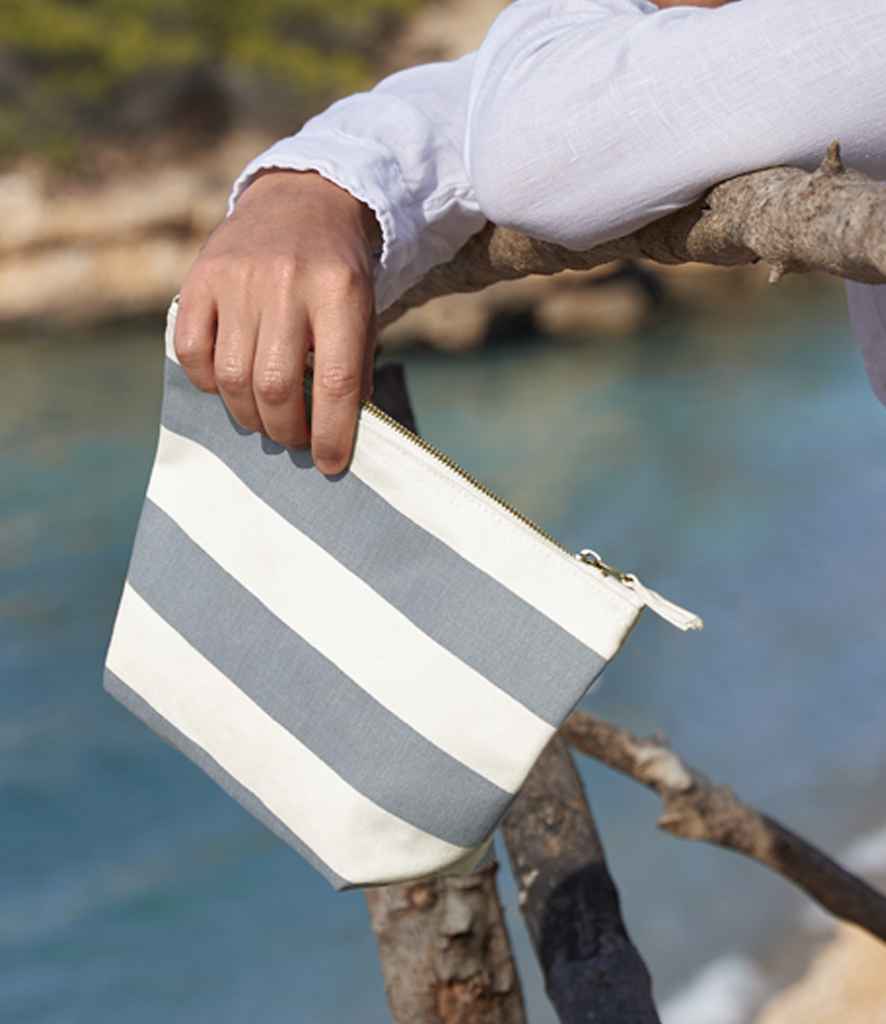 Westford Mill Nautical Accessory Bag - Natural/Grey