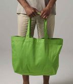 Westford Mill EarthAware® Organic Twill Shopper - Apple Green