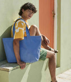 Westford Mill EarthAware® Organic Twill Shopper - Cornflower
