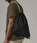 Westford Mill Recycled Cotton Gymsac - Black