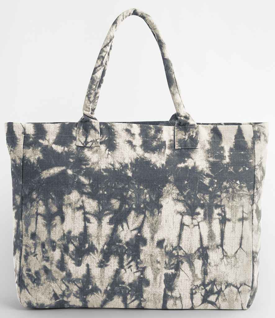 Westford Mill Tie Dye Canvas Tote Bag - Natural Black Tie Dye