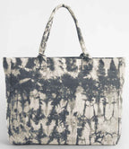 Westford Mill Tie Dye Canvas Tote Bag - Natural Black Tie Dye