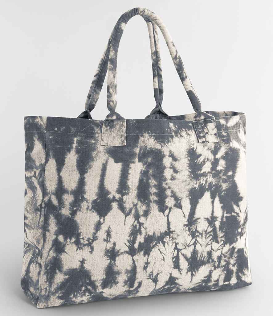 Westford Mill Tie Dye Canvas Tote Bag - Natural Black Tie Dye