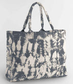 Westford Mill Tie Dye Canvas Tote Bag - Natural Black Tie Dye