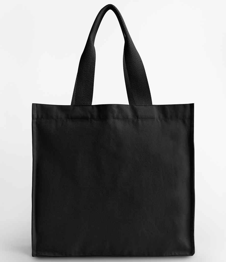 Westford Mill Chevron Handle Shopper - Black