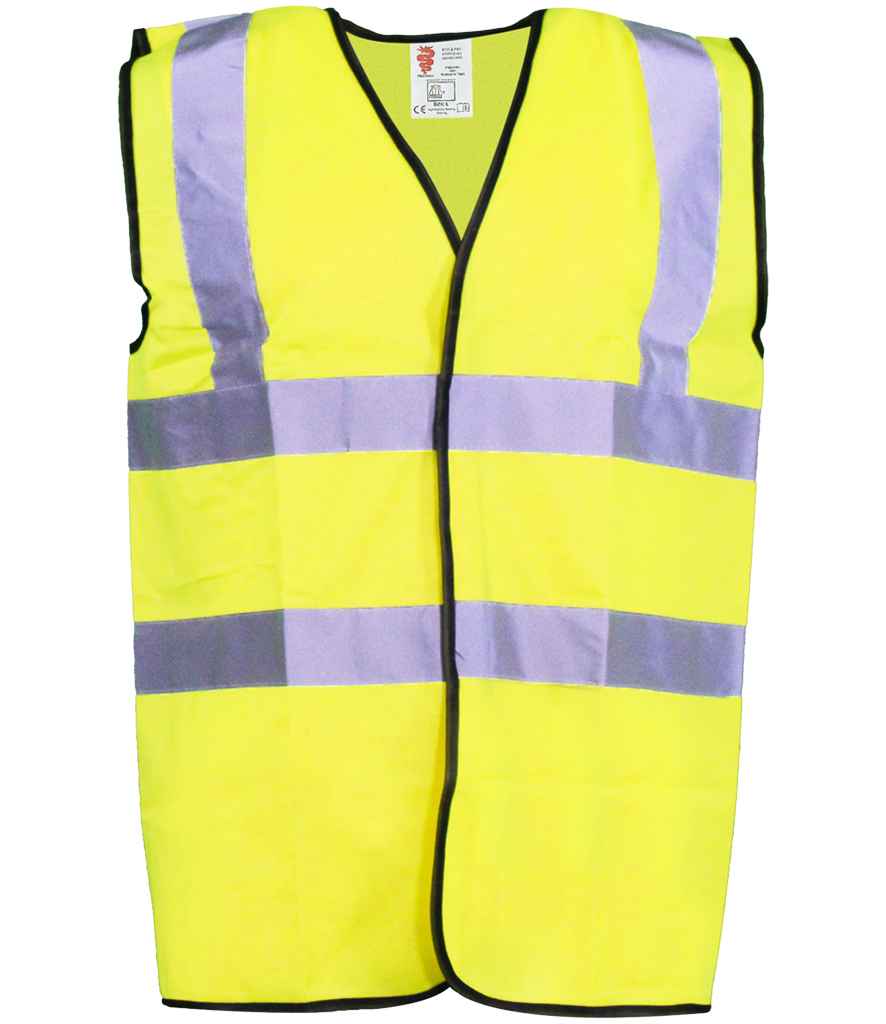 Warrior Hi-Vis Waistcoat - Fluorescent Yellow
